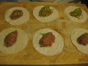 making the dumplings