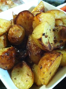 garlic roast potatoes garlic roast potatoes