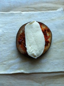 Eggplant, harissa and mozzarella. It just works.