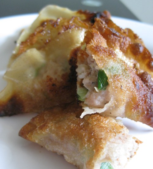 Mardi Gras pork and water chestnut dumplings