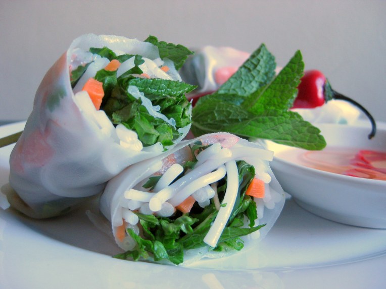 Start - err, spring - with summer rolls.