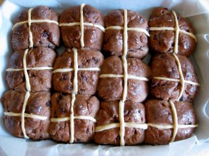 For who can resist a hot cross bun, still warm from the oven?