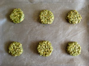 These cookies hold their shape, so make sure you're happy with how they go into the oven.